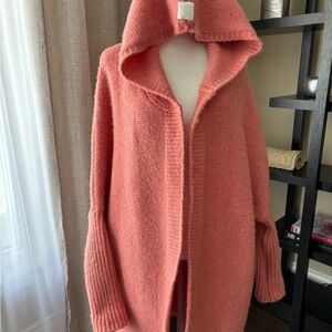Elegant Coral Women's Cardigan